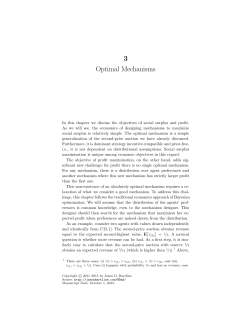3 Optimal Mechanisms