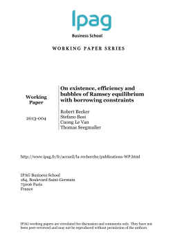 On existence, efficiency and bubbles of Ramsey equilibrium