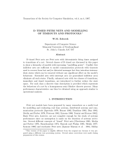 d&ndash;timed petri nets and modelling of timeouts and protocols 1