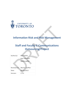Risk Assessment - ITS | University of Toronto