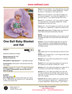 One Ball Baby Blanket and Hat