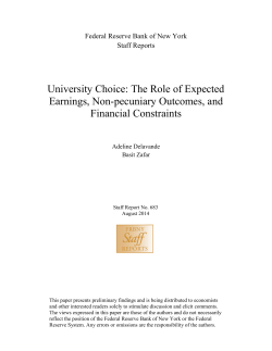The Role of Expected Earnings, Non