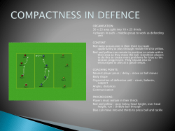 compactness in defence - The Albion Foundation