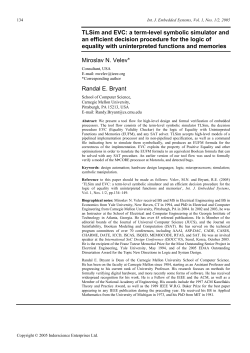 TLSim and EVC: a term-level symbolic simulator and an efficient