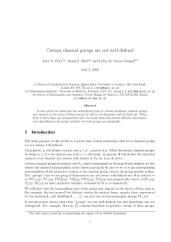 Certain classical groups are not well-defined
