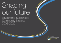 Sustainable community strategy 2008&ndash;2020