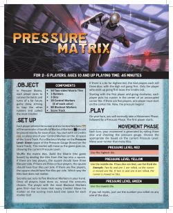 Pressure Matrix rulebook - Alderac Entertainment Group