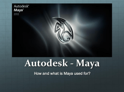 Autodesk - Maya - iPortfolio :: Northampton College