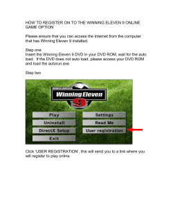 how to register on to the winning eleven 9 online