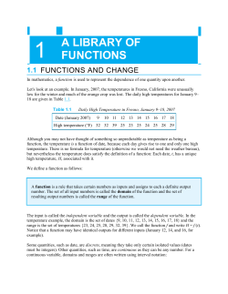 Examples of Domain and Range
