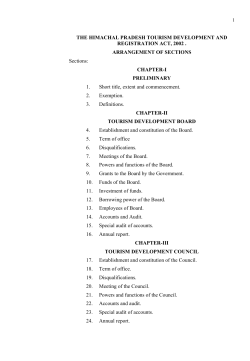 HP Tourism Dev. and Registration Act 2002