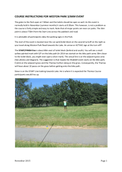 Event Organiser`s course instructions