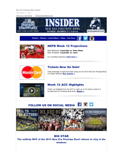 November 12, 2014 - New Era Pinstripe Bowl