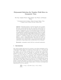 Polynomial Selection for Number Field Sieve in Geometric View