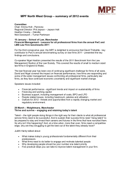 MPF London Group &ndash; summary of 2011 events