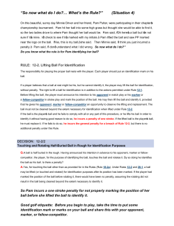 Identifying Your Ball