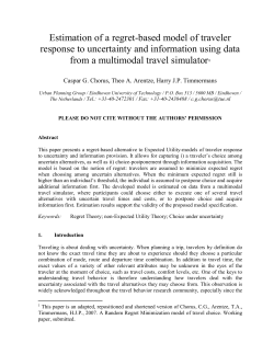 A regret-based semi-compensatory model of choice under uncertainty