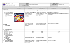 GRADES 1 to 12 DAILY LESSON LOG School: Grade Level: IV