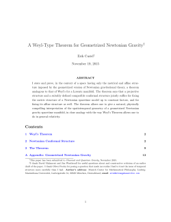 A Weyl-Type Theorem for Geometrized Newtonian Gravity