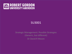 strategic management