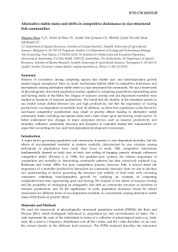 Alternative stable states and shifts in competitive dominance
