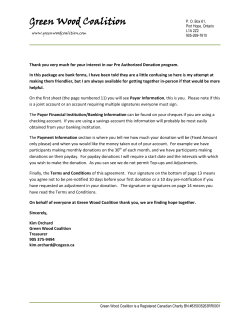 Forms - Green Wood Coalition