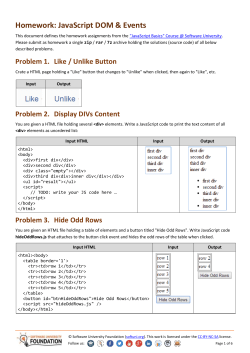 JavaScript Basics - Homework