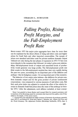 Falling Profits, Rising Profit Margins, and the Full