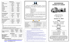 Assignments Today 11 January 18 January Announcements Wertz