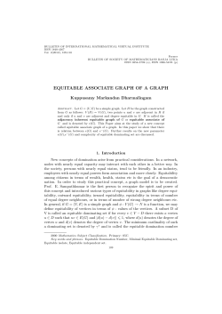 equitable associate graph of a graph
