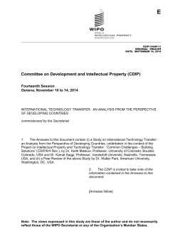 International Technology Transfer