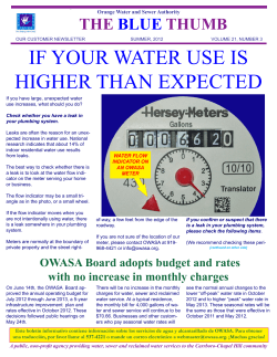 If your water use Is hIgher than expected