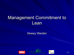 C. Management Commitment to Lean