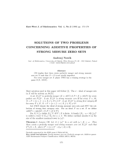solutions of two problems concerning additive properties of strong