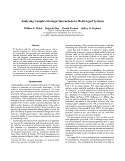 Analyzing Complex Strategic Interactions in Multi