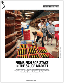 Firms Fish For stake in the sauce market