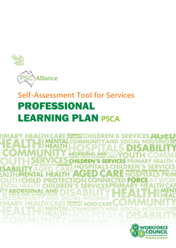 Document: PSCA Self-assessment Tool