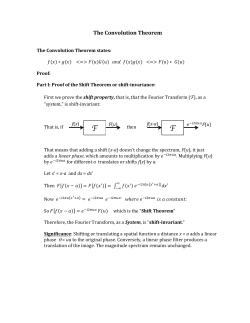 Proof of Convolution Theorem