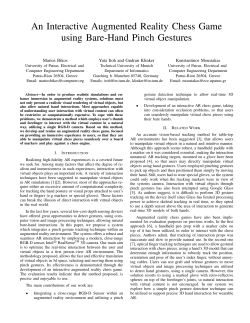 An Interactive Augmented Reality Chess Game using - CAMP-TUM