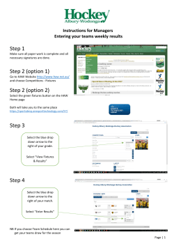 Step 2 - Hockey Albury Wodonga