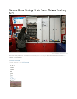 Tobacco - University of Dayton