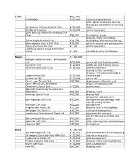 Sports Capital Grants 2006 DOC