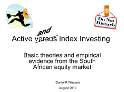 Active and Index Investing: Basic theories and empirical evidence