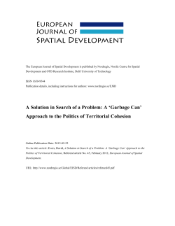 A Solution in Search of a Problem: A `Garbage Can