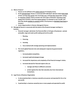Assessing the Goal of Sports Products, Inc.