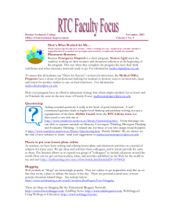 Faculty Focus 11-03 - Renton Technical College