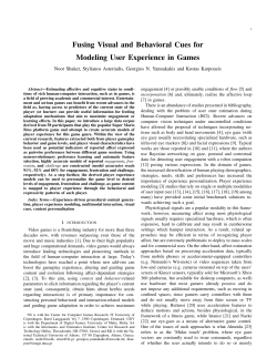 Fusing Visual and Behavioral Cues for Modeling User Experience in