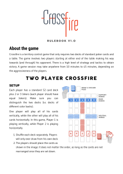 About the game TWO PLAYER CROSSFIRE