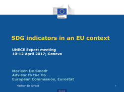 Eurostat`s coverage of global SDG indicators