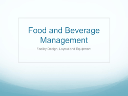 Food and Beverage Management